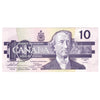 BC-57a 1989 Canada $10 Thiessen-Crow, AEM, Almost Uncirculated (AU50)