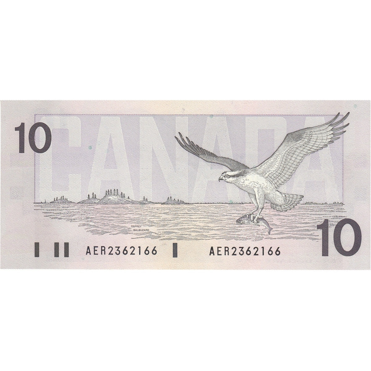 BC-57a 1989 Canada $10 Thiessen-Crow, AER, Uncirculated (MS60)
