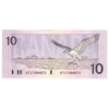 BC-57a 1989 Canada $10 Thiessen-Crow, ATJ, Almost Uncirculated (AU50)