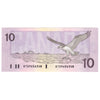 BC-57a 1989 Canada $10 Thiessen-Crow, ATU, Almost Uncirculated (AU50)