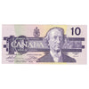BC-57a 1989 Canada $10 Thiessen-Crow, ATV, Almost Uncirculated (AU50)