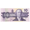 BC-57a 1989 Canada $10 Thiessen-Crow, BDB, AU-UNC (AU55)