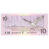 BC-57b 1989 Canada $10 Bonin-Thiessen, BDI, Almost Uncirculated (AU50)