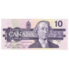 BC-57b 1989 Canada $10 Bonin-Thiessen, BDJ, AU-UNC (AU55)