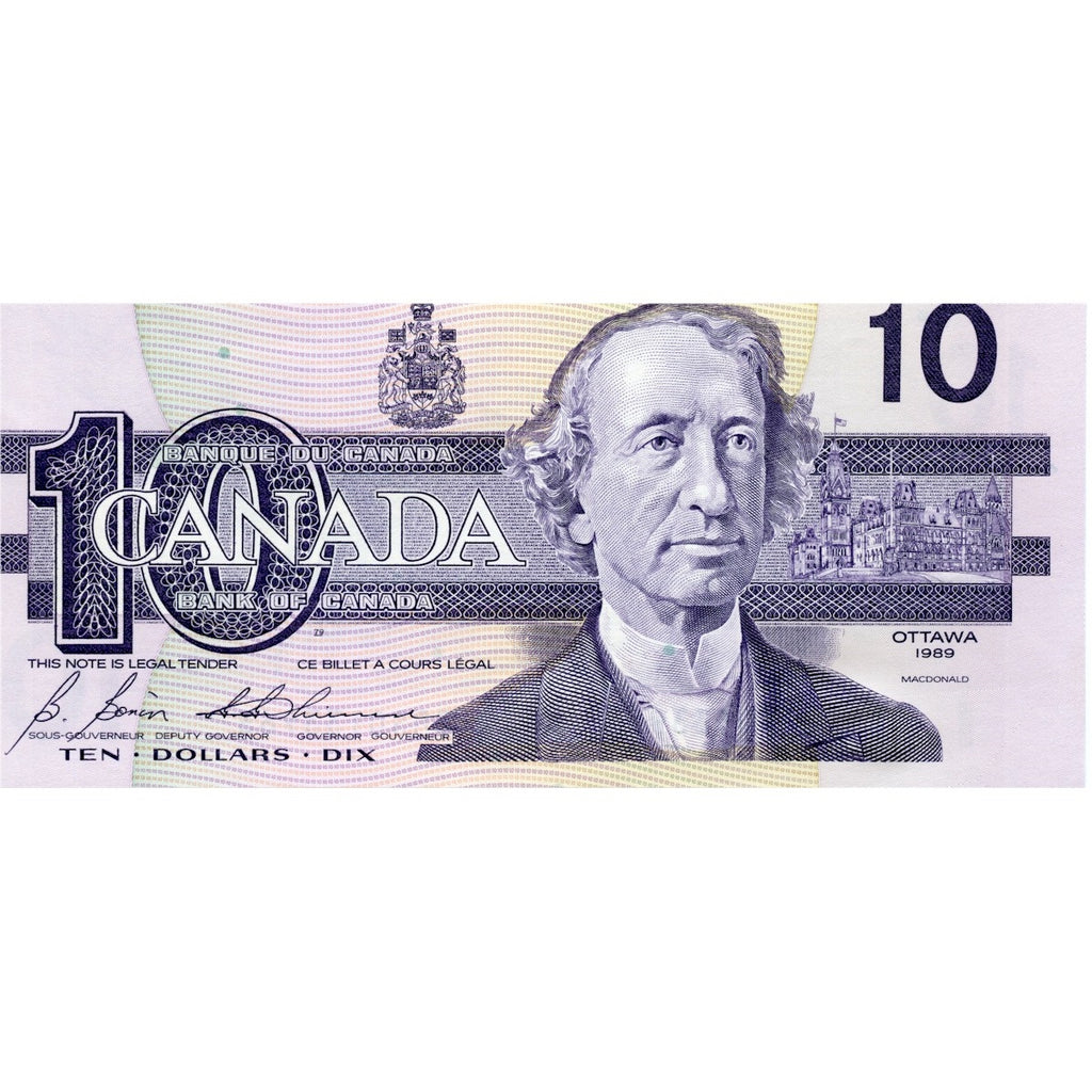 BC-57b 1989 Canada $10 Bonin-Thiessen, BDS, Uncirculated (MS60)