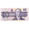 BC-57b 1989 Canada $10 Bonin-Thiessen, BDS, AU-UNC (AU55)