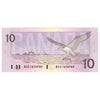 BC-57b 1989 Canada $10 Bonin-Thiessen, BDS, Almost Uncirculated (AU50)