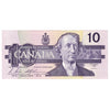 BC-57b 1989 Canada $10 Bonin-Thiessen, BDS, Almost Uncirculated (AU50)