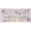 BC-57b 1989 Canada $10 Bonin-Thiessen, BDW, AU-UNC (AU55)