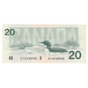 BC-58a 1991 Canada $20 Thiessen-Crow, EIC, Almost Uncirculated (AU50)