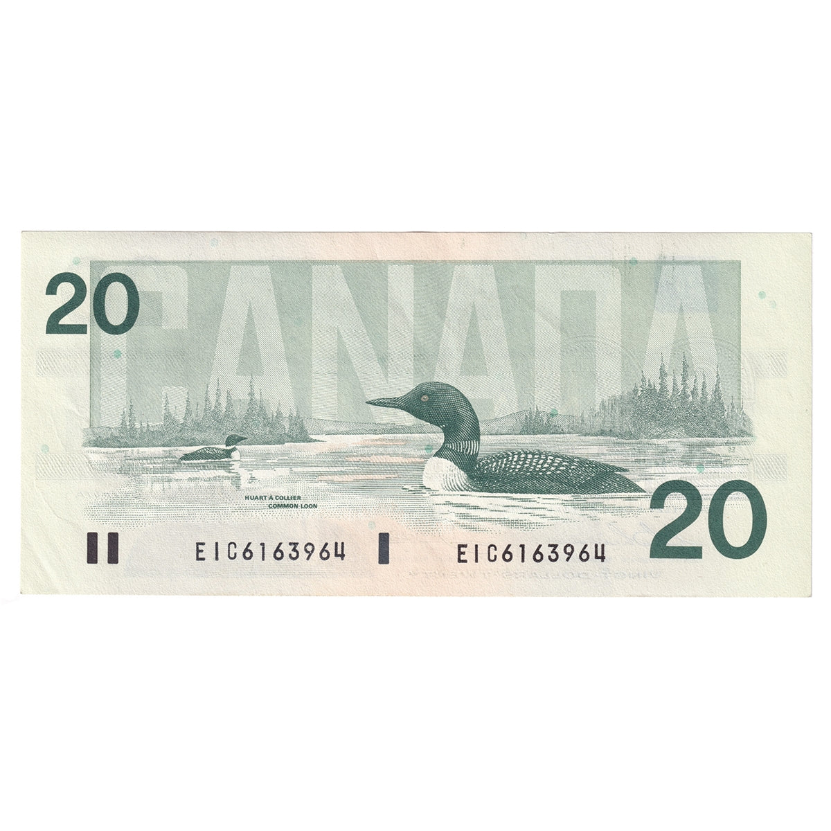 BC-58a 1991 Canada $20 Thiessen-Crow, EIC, Almost Uncirculated (AU50)