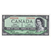 BC-29b 1954 Canada $1 Beattie-Coyne, Devil's Face, M/A, Choice Uncirculated (CUNC63)