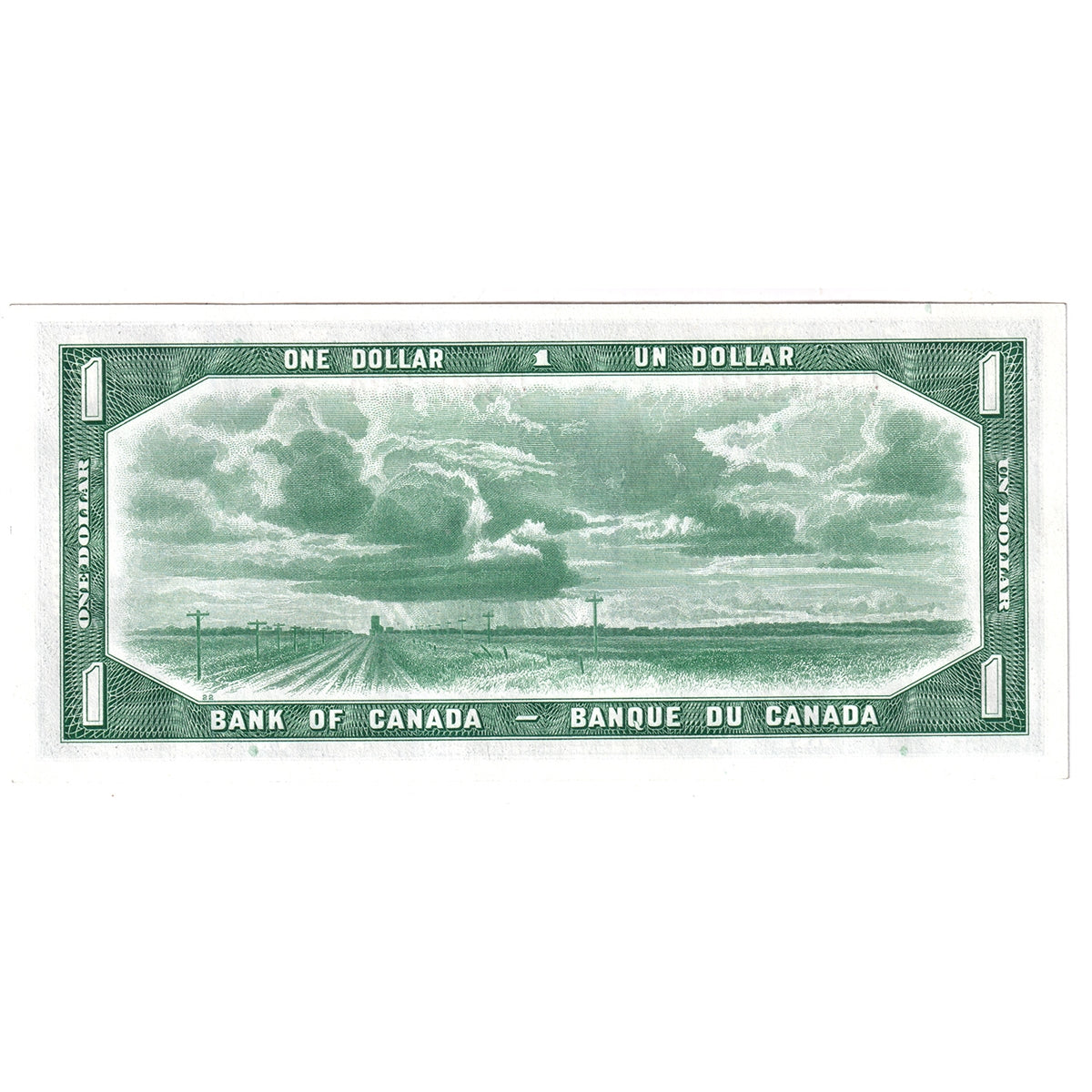 BC-29b 1954 Canada $1 Beattie-Coyne, Devil's Face, M/A, Choice Uncirculated (CUNC63)