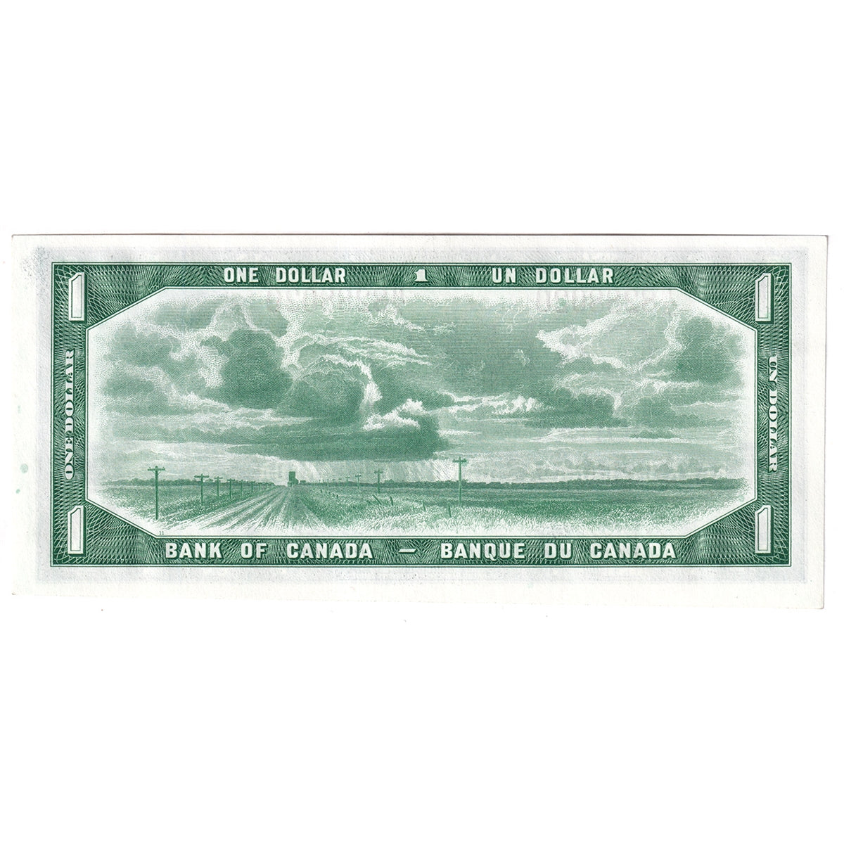 BC-29b 1954 Canada $1 Beattie-Coyne, Devil's Face, M/A, Uncirculated (MS60)