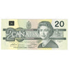 BC-58a 1991 Canada $20 Thiessen-Crow, EIF, Almost Uncirculated (AU50)