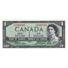 BC-37a 1954 Canada $1 Beattie-Coyne, U/A, AU-UNC (AU55)