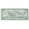 BC-37a 1954 Canada $1 Beattie-Coyne, O/L, Almost Uncirculated (AU50)