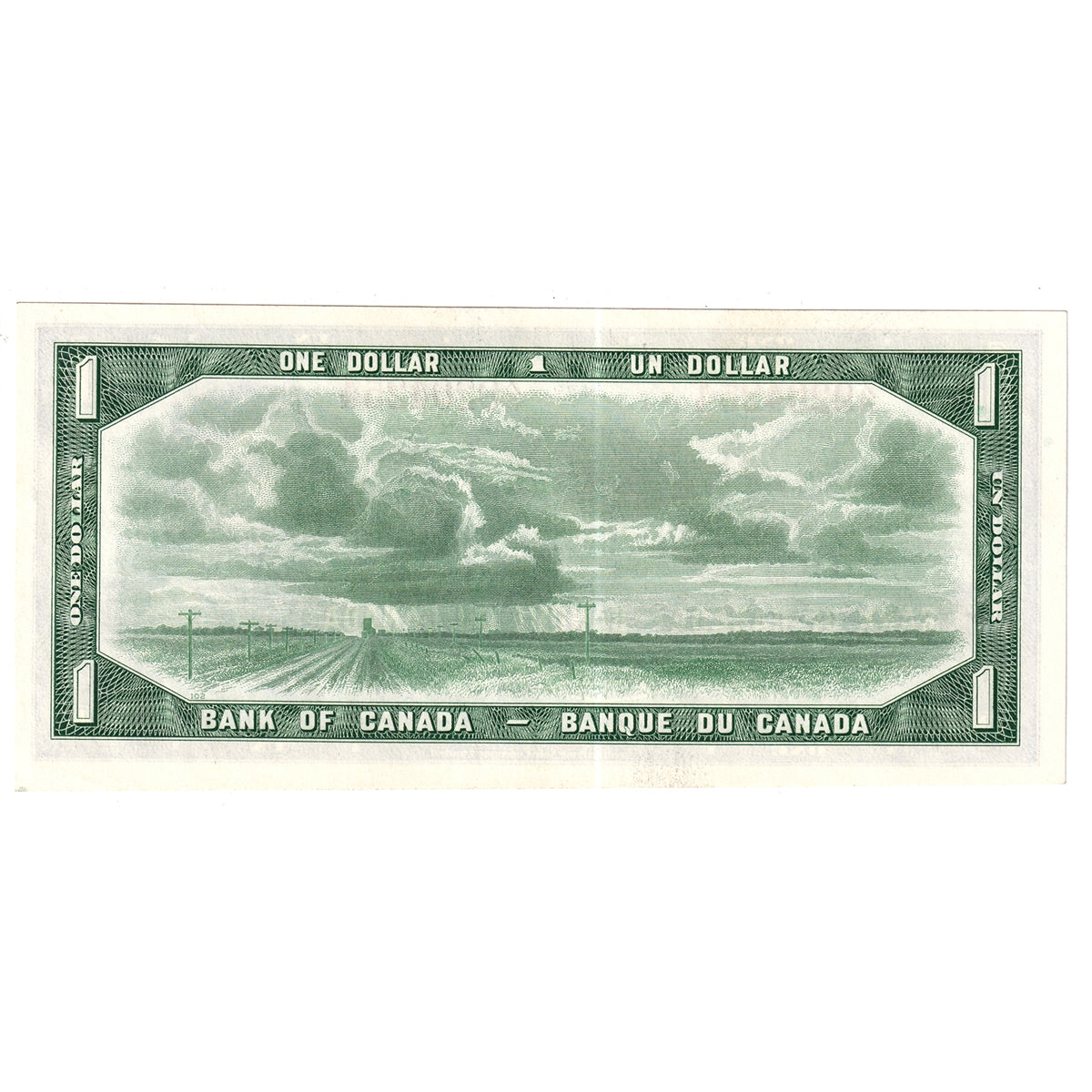 BC-37b 1954 Canada $1 Beattie-Rasminsky, X/N, Choice Uncirculated (CUNC63)