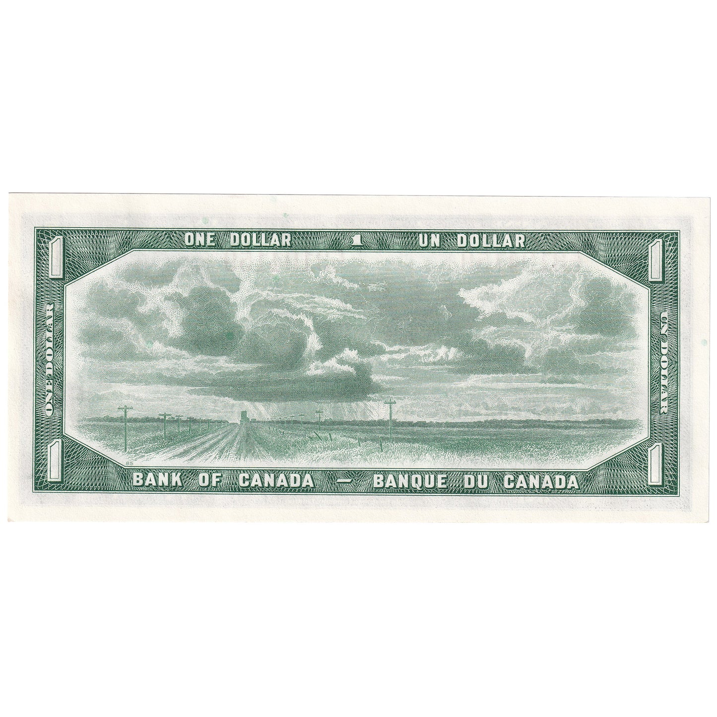 BC-37b 1954 Canada $1 Beattie-Rasminsky, P/N, Uncirculated (MS60)