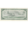 BC-37b 1954 Canada $1 Beattie-Rasminsky, R/N, Almost Uncirculated (AU50)