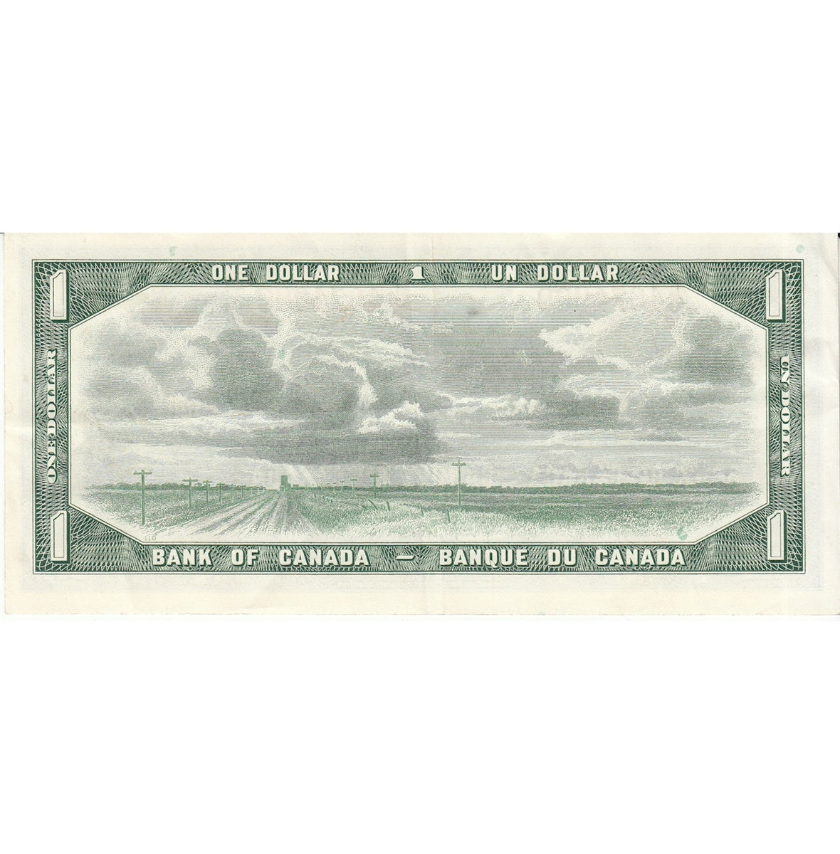 BC-37b 1954 Canada $1 Beattie-Rasminsky, L/O, Extra Fine (EF40)