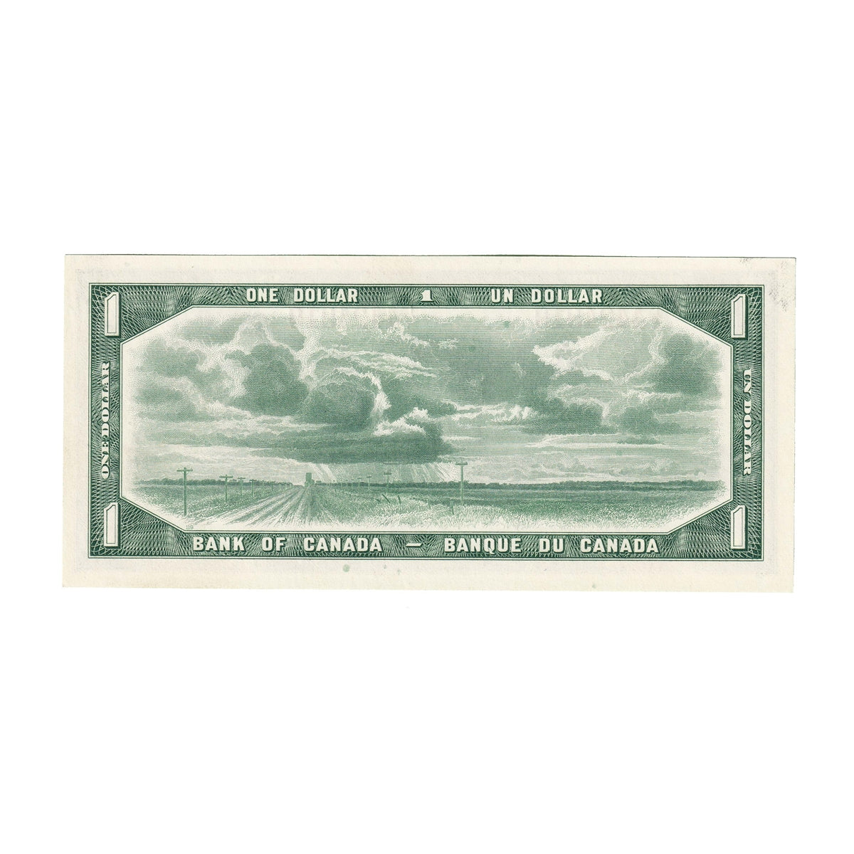 BC-37b 1954 Canada $1 Beattie-Rasminsky, L/Y, Choice Uncirculated (CUNC63)
