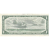 BC-37b 1954 Canada $1 Beattie-Rasminsky, L/Y, Almost Uncirculated (AU50)
