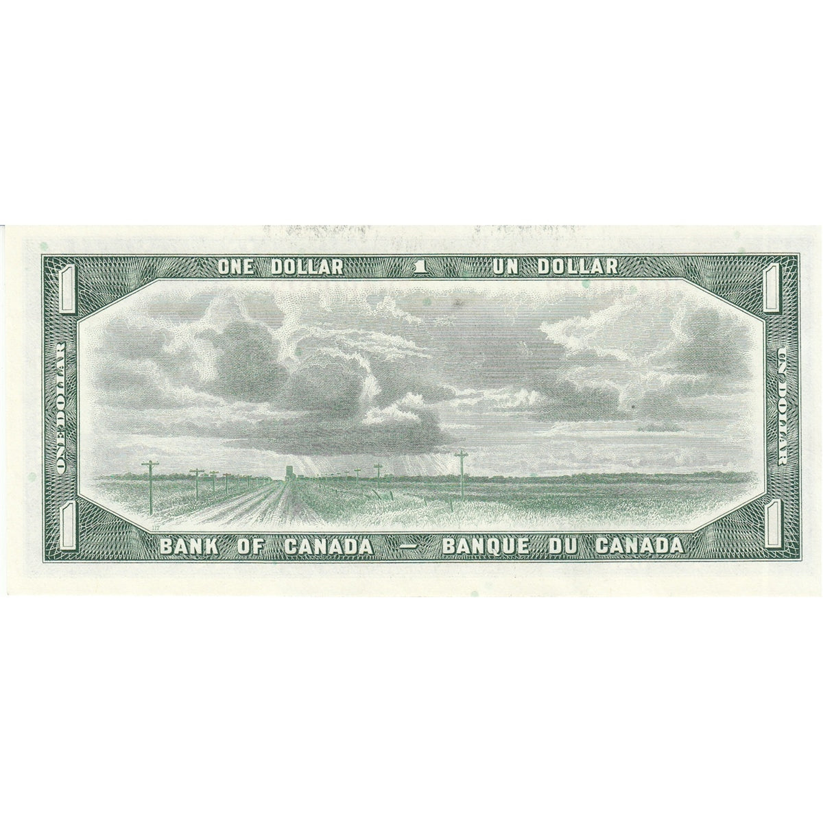 BC-37b 1954 Canada $1 Beattie-Rasminsky, M/Y, AU-UNC (AU55)