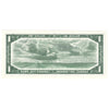 BC-37b 1954 Canada $1 Beattie-Rasminsky, O/Y, Almost Uncirculated (AU50)