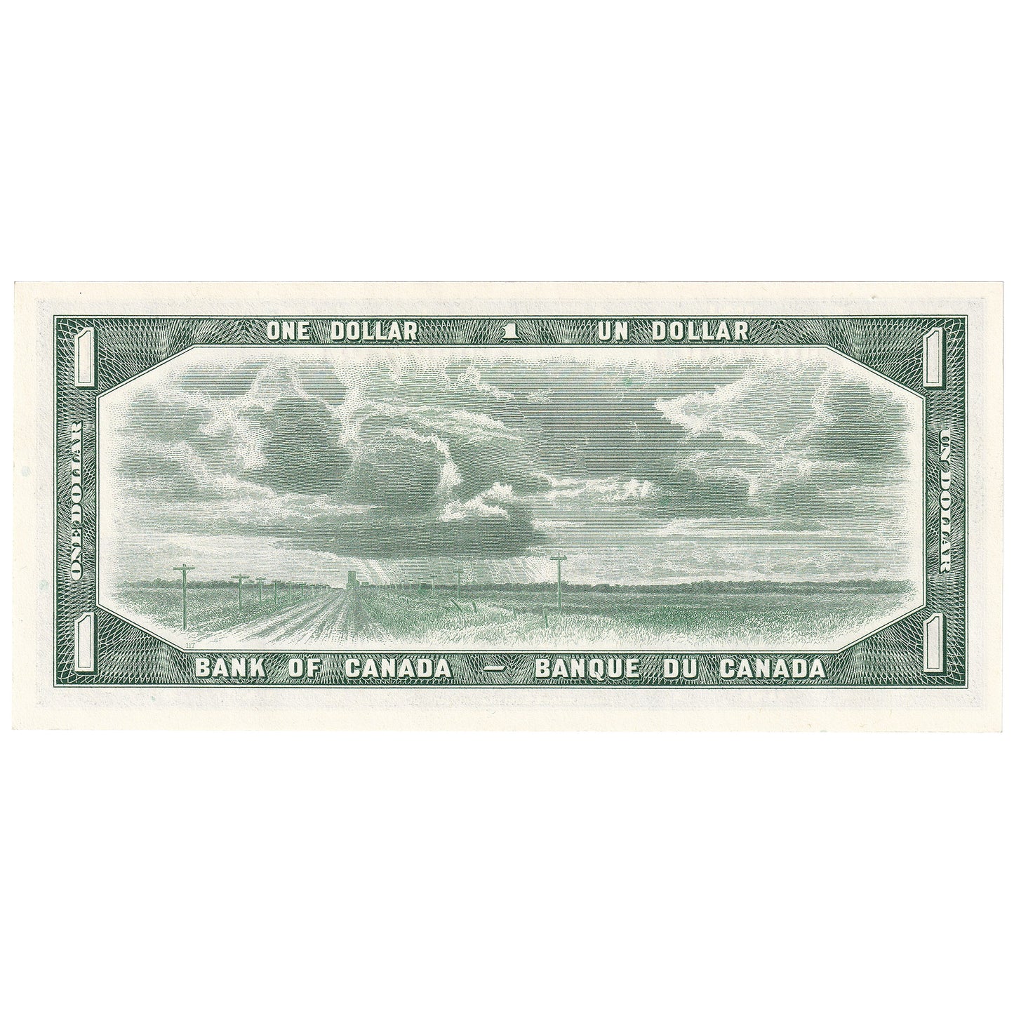 BC-37bA 1954 Canada $1 Beattie-Rasminsky, *H/Y, Uncirculated (MS60)