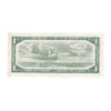 BC-37b-i 1954 Canada $1 Beattie-Rasminsky, L/M, AU-UNC (AU55)