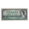 BC-37b-i 1954 Canada $1 Beattie-Rasminsky, M/M, AU-UNC (AU55)