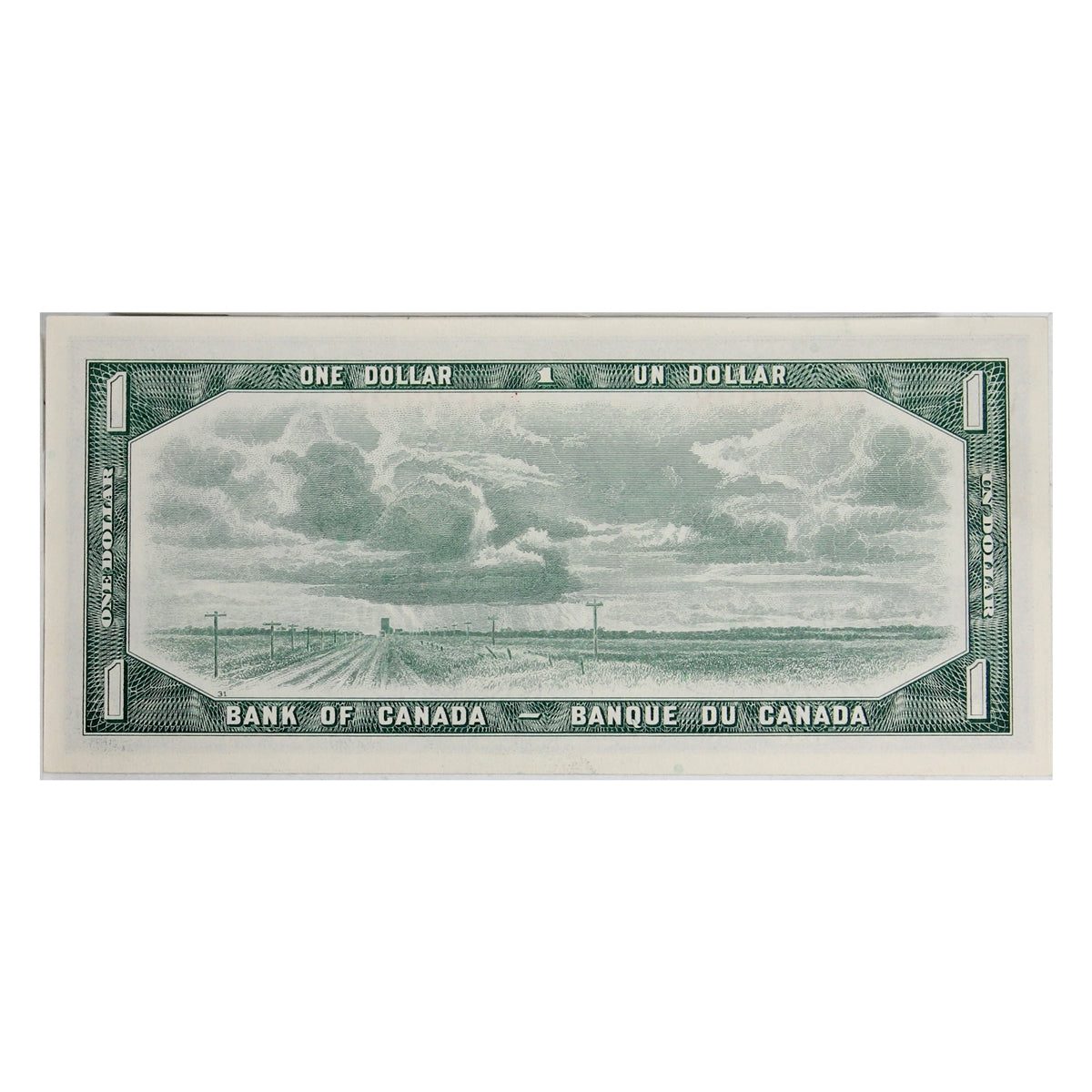 BC-37b-i 1954 Canada $1 Beattie-Rasminsky, M/M, AU-UNC (AU55)