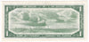 BC-37b-i 1954 Canada $1 Beattie-Rasminsky, X/M, Almost Uncirculated (AU50)