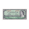 BC-37b-i 1954 Canada $1 Beattie-Rasminsky, Y/M, AU-UNC (AU55)