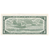 BC-37b-i 1954 Canada $1 Beattie-Rasminsky, X/Z, Almost Uncirculated (AU50)