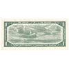 BC-37b-i 1954 Canada $1 Beattie-Rasminsky, Z/Z, Almost Uncirculated (AU50)