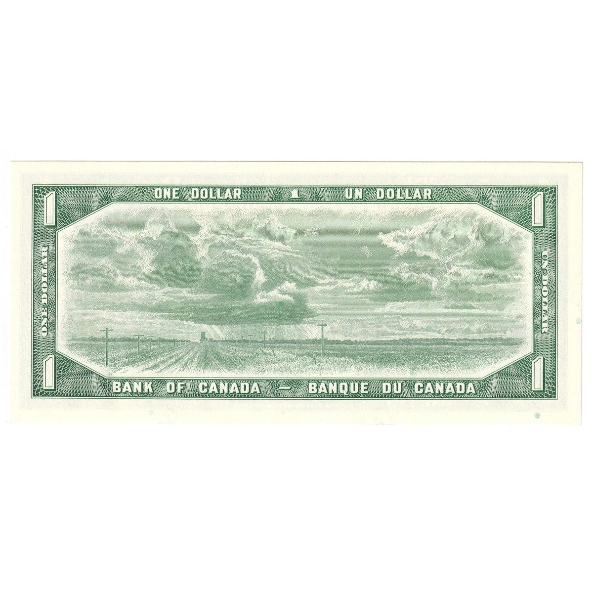 BC-37b-i 1954 Canada $1 Beattie-Rasminsky, E/F, Uncirculated (MS60)