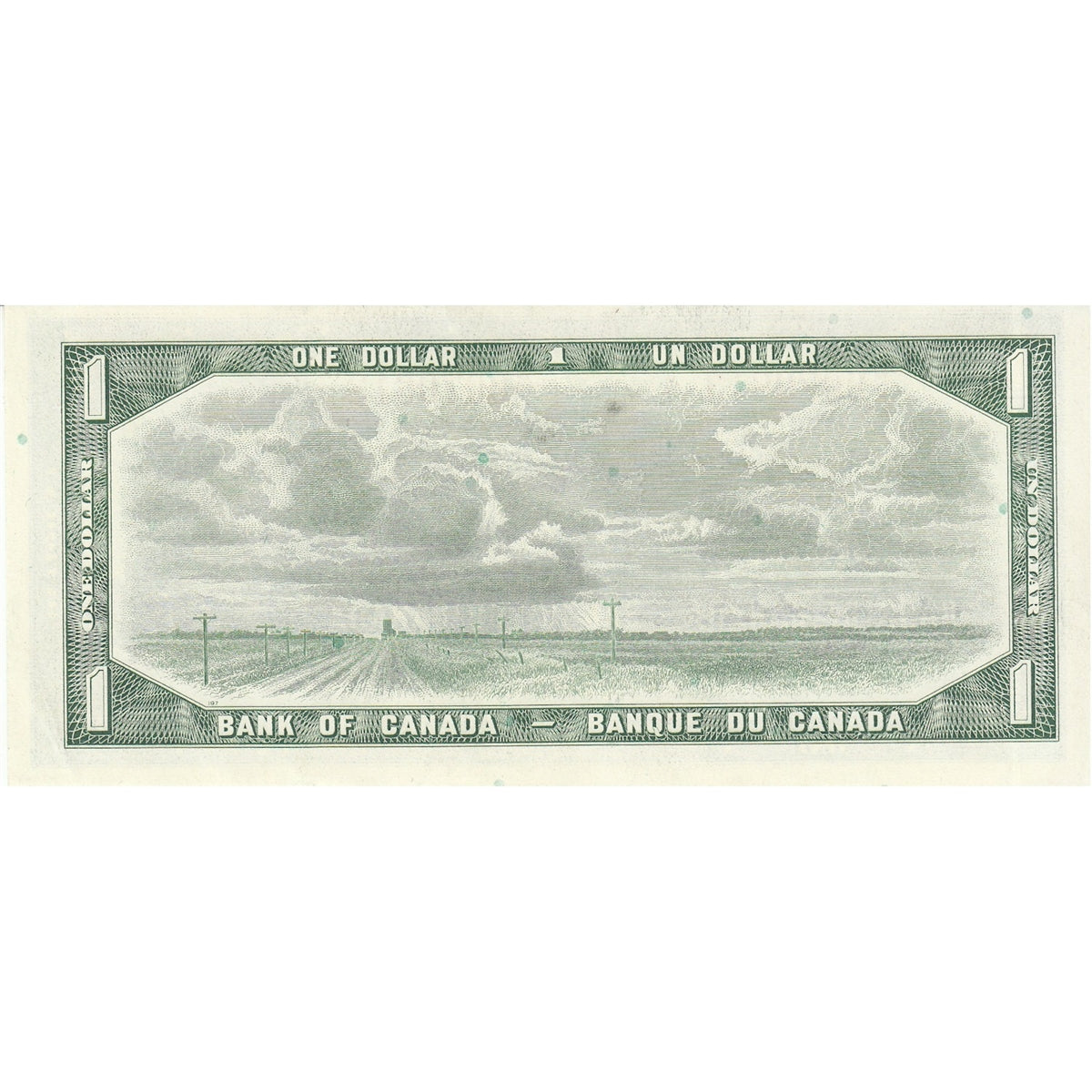 BC-37c 1954 Canada $1 Bouey-Rasminsky, M/F, AU-UNC (AU55)