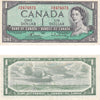 BC-37c 1954 Canada $1 Bouey-Rasminsky, V/F, Extra Fine (EF40)