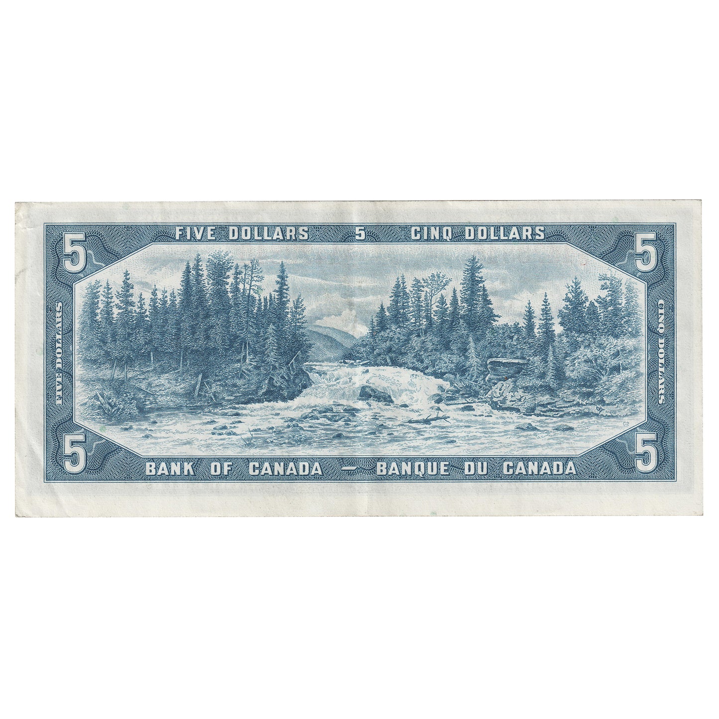 BC-39a-i 1954 Canada $5 Beattie-Coyne, S/C, Almost Uncirculated (AU50)