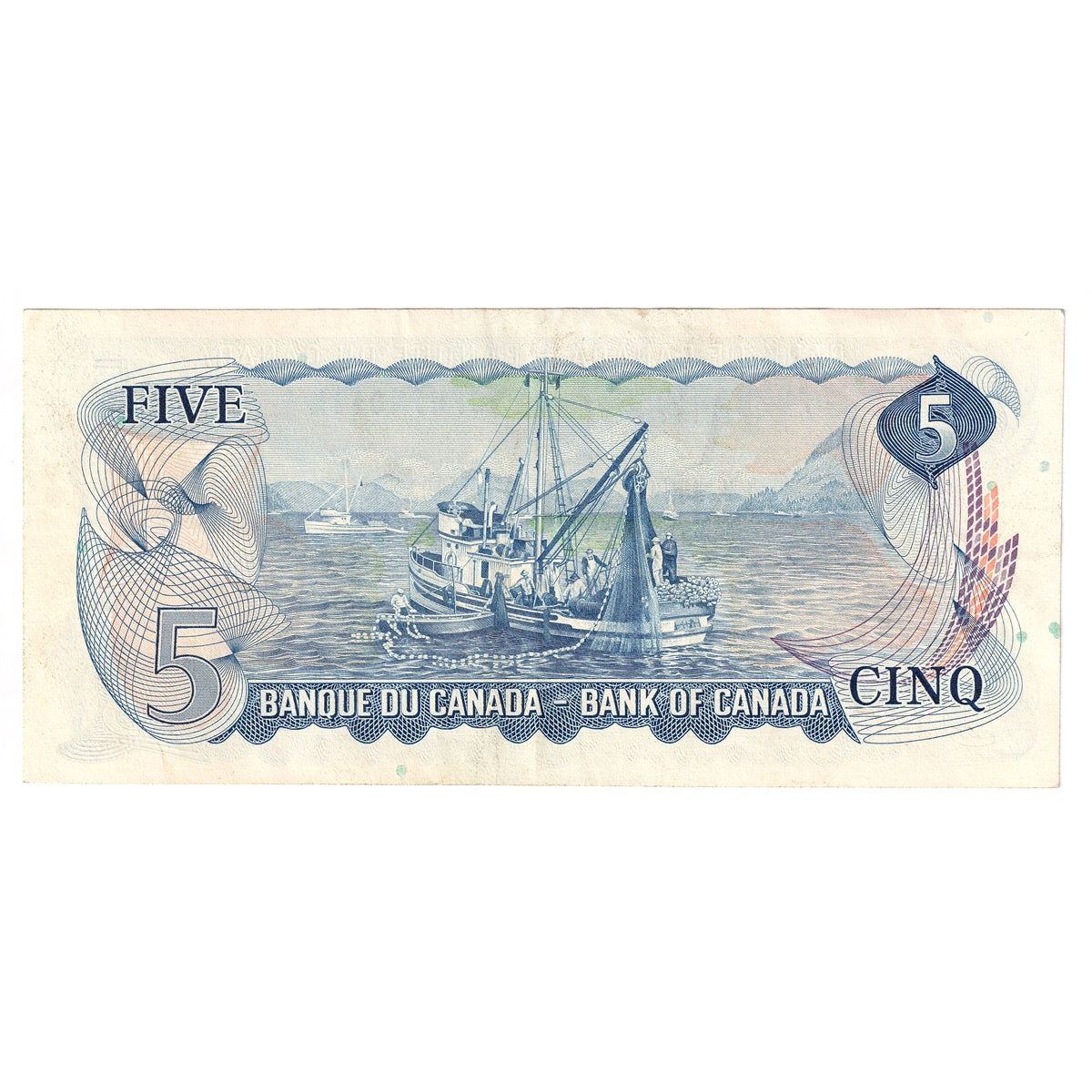 BC-48a 1972 Canada $5 Bouey-Rasminsky, CF, Extra Fine (EF40)