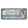 BC-39c 1954 Canada $5 Bouey-Rasminsky, S/X, EF-AU (EF45)