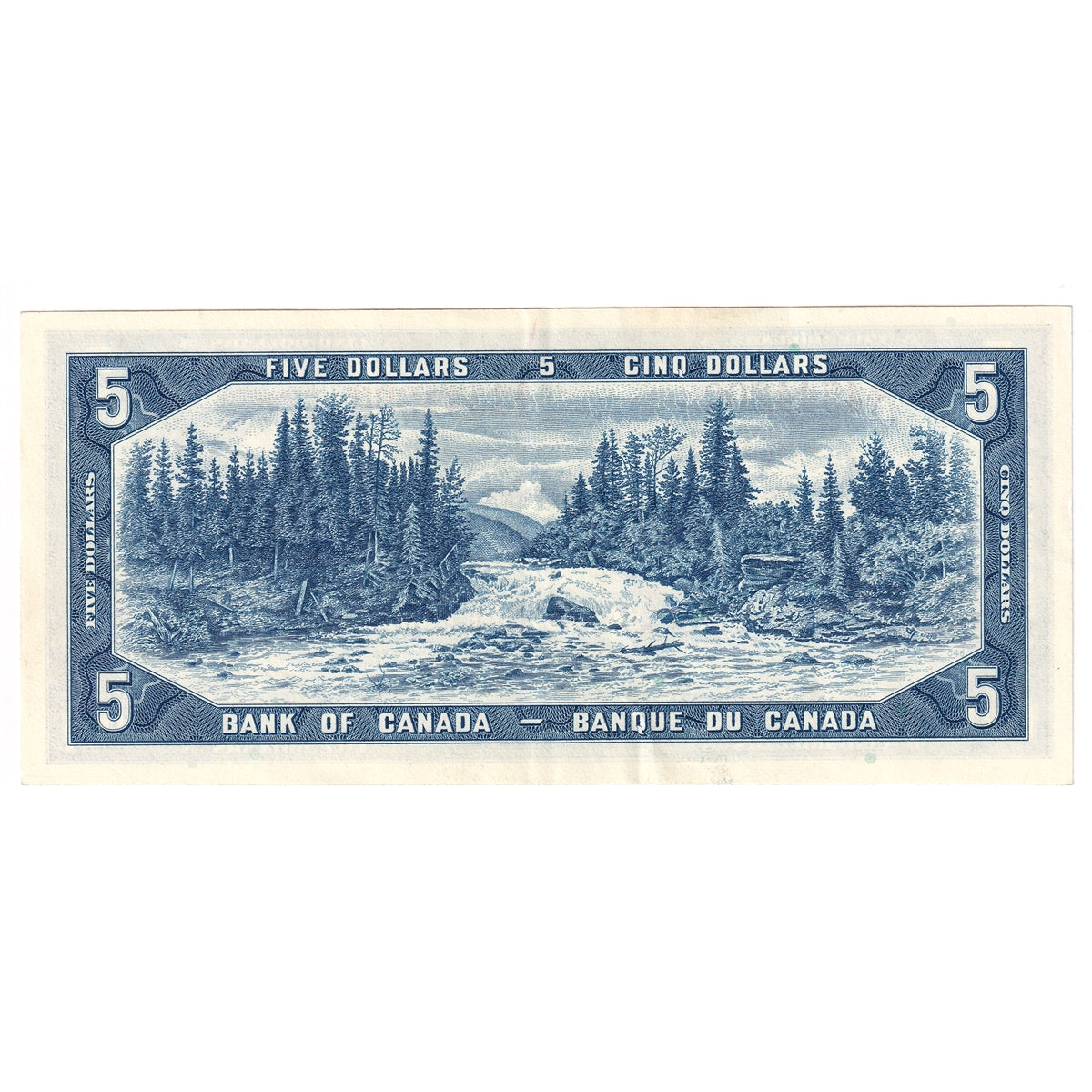BC-39c 1954 Canada $5 Bouey-Rasminsky, S/X, EF-AU (EF45)