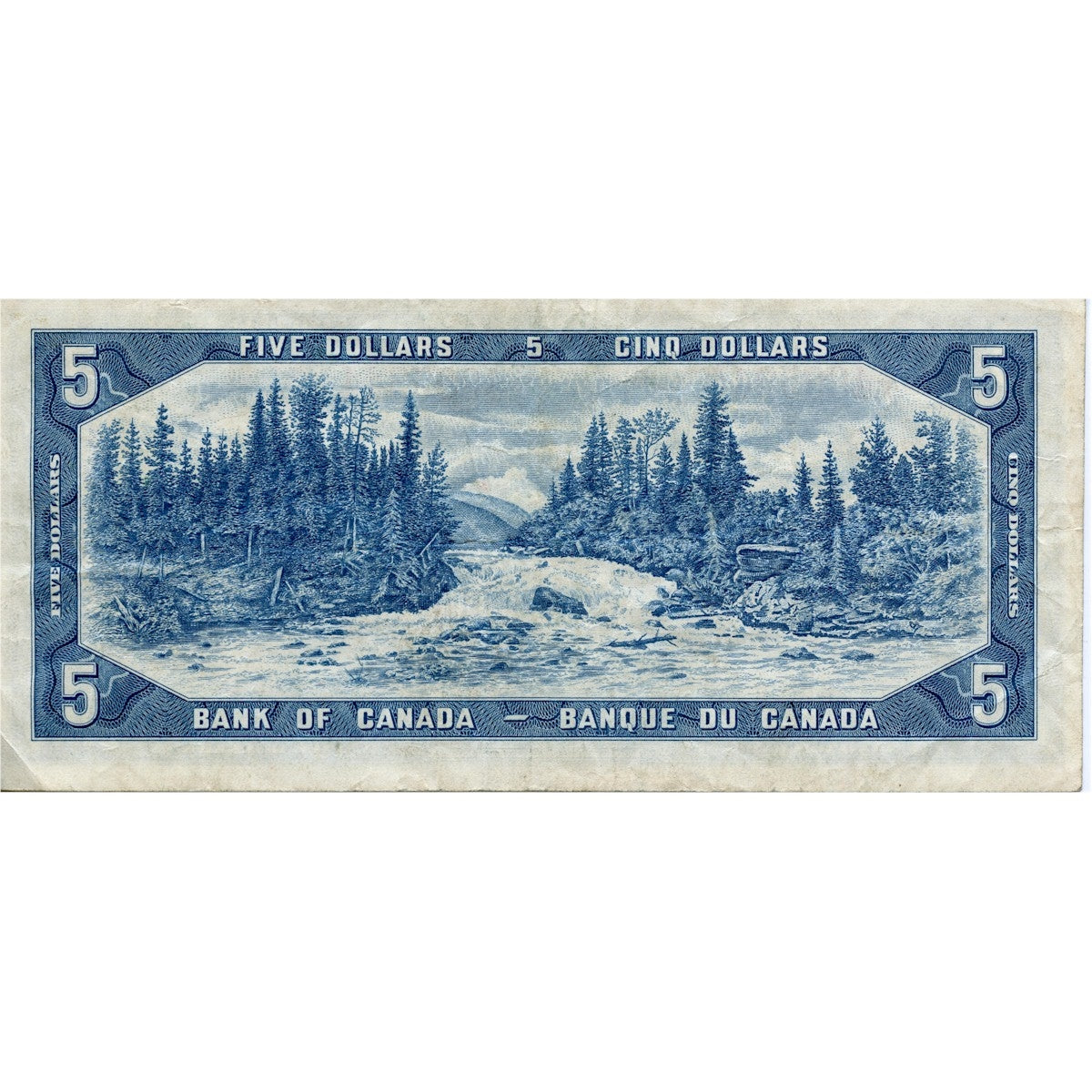 BC-39c 1954 Canada $5 Bouey-Rasminsky, T/X, VF