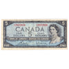 BC-39c 1954 Canada $5 Bouey-Rasminsky, V/X, F-VF (F15)