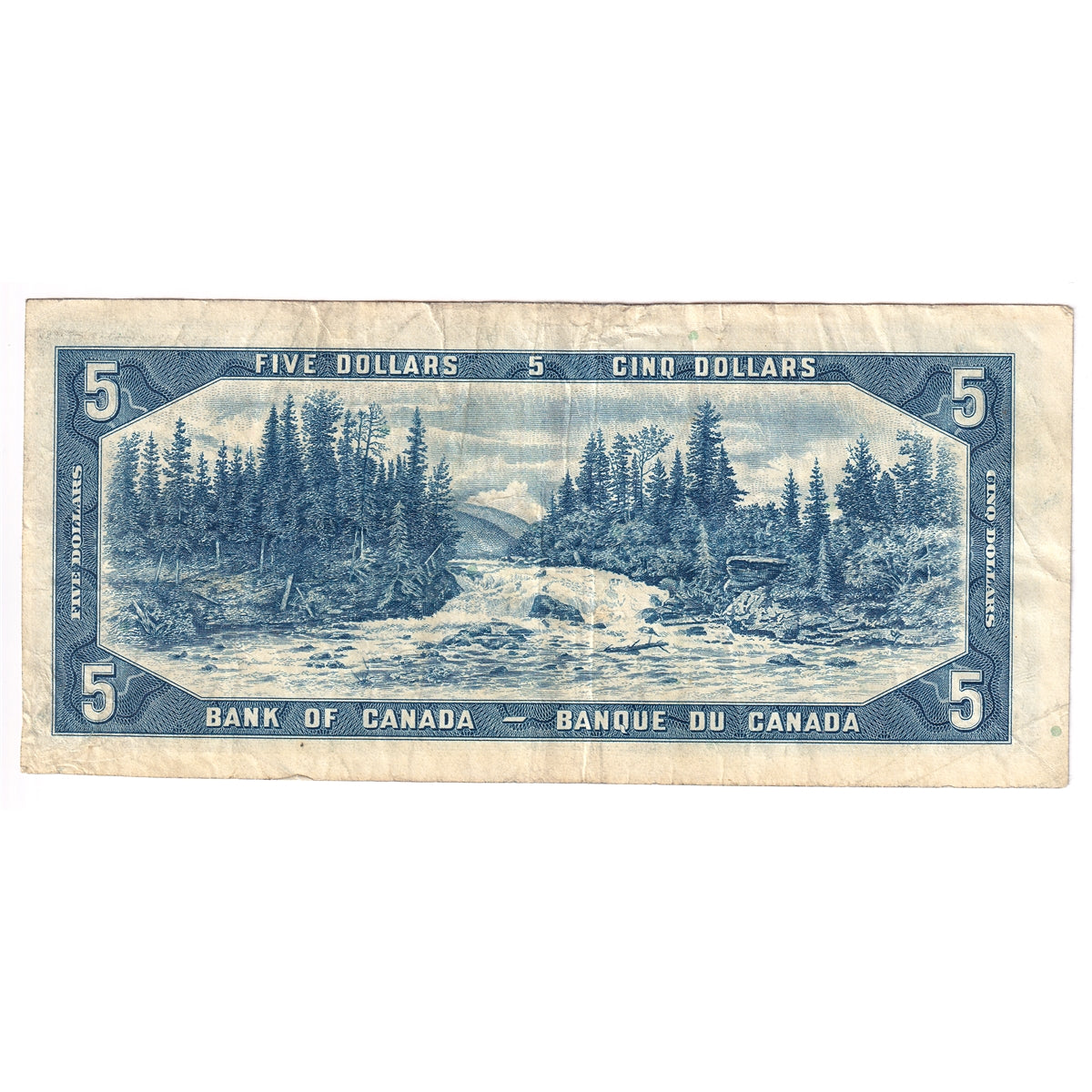 BC-39c 1954 Canada $5 Bouey-Rasminsky, V/X, F-VF (F15)