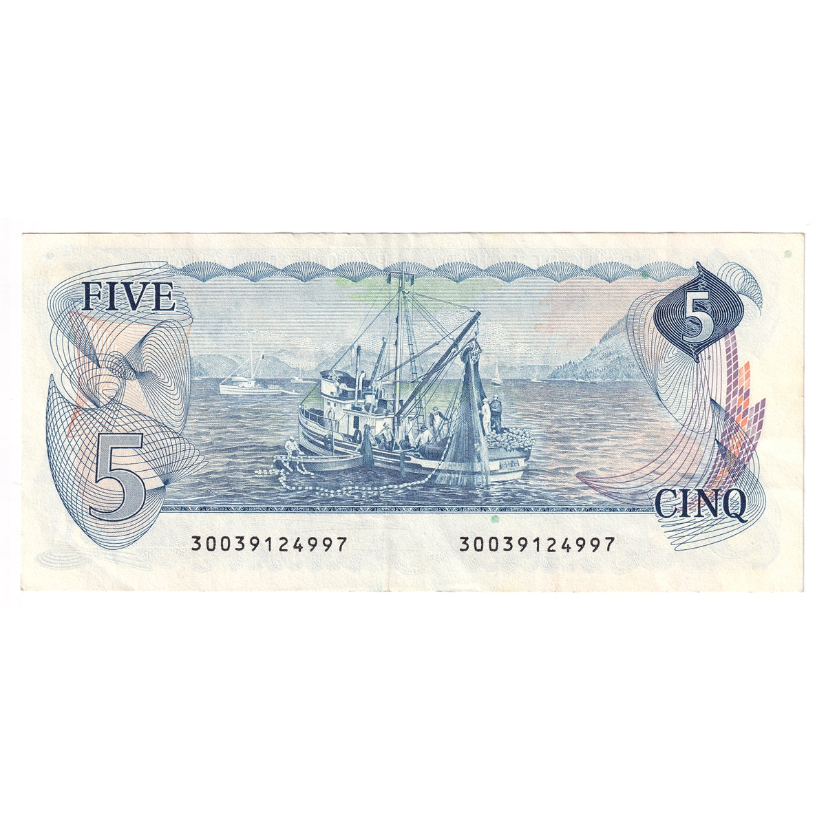 BC-53a 1979 Canada $5 Lawson-Bouey, EF