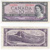 BC-40b 1954 Canada $10 Beattie-Rasminsky, I/T, Very Fine (VF20)