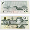 BC-58b-i 1991 Canada $20 Bonin-Thiessen, AVV, Choice Uncirculated (CUNC63)
